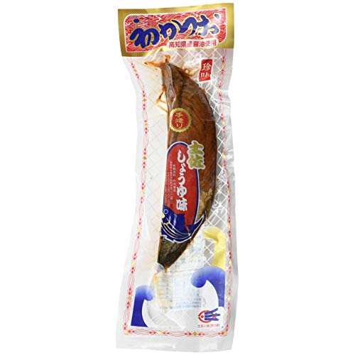 -/180グラム/-・パッケージ個数:1・原材料:かつお(国内産)、しょう油(大豆、小麦を含む)、砂糖、りんご果汁・内容量 : 一節(180g程度)・アレルギー表示:大豆、小麦商品紹介 柔らかい味付け生節。高知県の蔵で製造されたしょうゆだれに付け込んで仕上げています。 鰹節は、人体に必要な、必須アミノ酸・イノシン酸・ヒスチジン等を多く含みます。 調味料としても、ご利用いただけます。 更に勝男武士は縁起物として、 結納には欠くことの出来ない品であり、引き出物・贈答品など広くもちいられています。 永年の経験に裏付けられた技術で、1本1本心をこめて鰹節を製造しています。 原材料・成分 かつお(国内産)、しょう油(大豆、小麦を含む)、砂糖、りんご果汁 ご注意（免責）＞必ずお読みください アレルギー表示:大豆、小麦