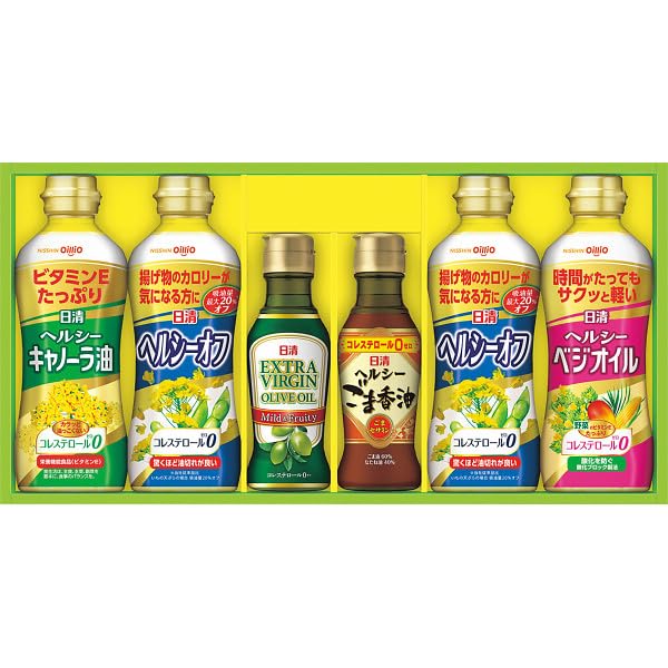 パッケージ個数:1・ヘルシーキャノーラ油（350g）・ヘルシーベジオイル（350g）・EXVオリーブオイル（145g）・ヘルシーごま香油（145g）×各1、ヘルシーオフ（350g）×2商品紹介 ヘルシーキャノーラ油（350g）・ヘルシーベジオイル（350g）・EXVオリーブオイル（145g）・ヘルシーごま香油（145g）×各1、ヘルシーオフ（350g）×2 原材料・成分 なし