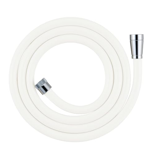 SANEI(サンエイ) シャワーホース マットホワイト ほとんどのメーカー対応 水栓側・シャワー側アダプター付 2m PS30-86TX 送料無料