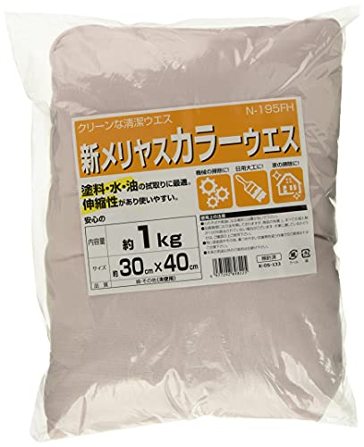 素材:合成繊維-/30×40cm/N-195FH・Style:素材:合成繊維・用途:チェーンのメンテナンスやチェーンオイル拭き取り作業・特徴:国産肌着の裁断クズを使用した新品メリヤスウエスで、合成繊維使用で経済的、伸縮性があり使いやすい・サイズ:約30×40cm・内容量:約1kg、材質:合成繊維(綿・その他)・仕様:未使用・多色・検針済塗料・水・油のふき取りに最適なウエス 【用途】 チェーンのメンテナンスやチェーンオイル拭き取り作業 【特徴】 ・合成繊維使用で経済的、伸縮性があり使いやすいウエス ・国産肌着の裁断クズを使用した新品メリヤスウエス 【注意事項】 ※火のそばや高温になる場所には置かないで下さい。 ※品質管理には万全を期しておりますが、商品の性質上、すべての混入物が100%除去されていない場合がございます。 ※作業に適しているかどうかは、ご確認の上ご使用下さい。 ※特に塗装面やその他、傷のつきやすい対象物を扱う作業でのご使用は十分ご注意下さい。 ※本来の用途以外のご使用はお避け下さい。