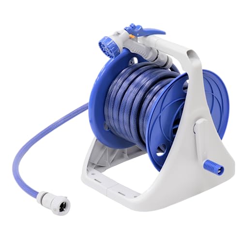 グリーンライフ ホース ホースリール 15m 8水形ノズル 防藻ホース G-Aqua(ジーアクア) PRQ-15GN 送料無料