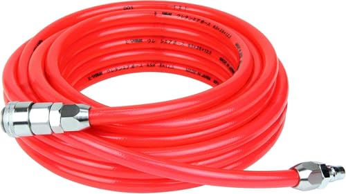 ホース内径:8.5mmクリアレッド/ホース長:10m/EUH-10RL 8.5・Color:クリアレッドSize:ホース長:10mStyle:ホース内径:8.5mm・パッケージ個数:1・用途:ワンタッチカプラ付のエアーウレタンホース・サイズ:内径8.5mm×外径12.5mm・ホース長:10m・ホース材質:ポリウレタン樹脂・カラー:クリアレッド内径8.5mmの大流量ウレタンエアホースです。 【本体サイズ】 内径8.5mm×外径12.5mm×長さ10m 【用途】 エアーツール用ホース 【特徴】 ・内径8.5mmなのでインパクトレンチ等のパワーが必要な作業に最適 ・簡単装着ワンタッチソケット付き