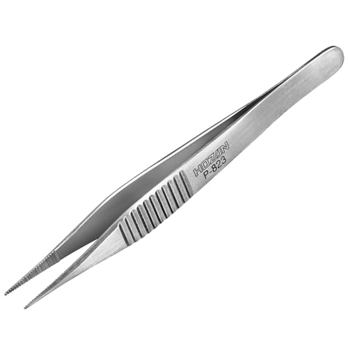 ホーザン(HOZAN) ピンセット 先端のギザが噛み合うピンセット P-823 送料無料