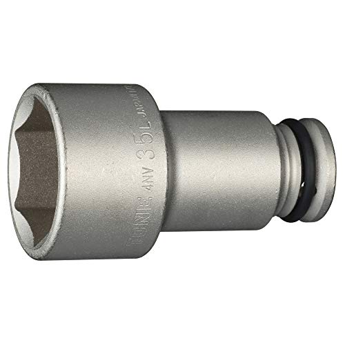 -/4NV-35L:二面幅:35mm/4NV-35L・Size:4NV-35L:二面幅:35mm・パッケージ個数:1・二面幅寸法(mm):35・差込(角):6・差込角(mm):12.7・適応ピン:P3020S ※ビニール袋入り(10個入)・適応Oリング:RP20S ※ビニール袋入り(10個入)外観品質と防錆力の向上を図った無電解めっき仕様のインパクト用ロングソケット。 ※警告 Oリング、ピンは正しいサイズのものを確実に固定してから使用してください。 Oリング、ピンは消耗品です。劣化、摩耗したものは交換してください。 ※使用の画像はイメージで実際の商品とは色、仕様が異なる事があります。