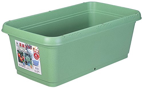 プランターグリーン/720mm/SPTG-720・Size:720mmStyle:プランター・パッケージ個数:1・・商品サイズ（約）：幅72×奥行40×高さ26cm・重量：約1450g・土容量；約 48 L・材質：プラスチック製・完成品野菜作りに適した深さと幅のあるプランターです。トマト、プチトマト、キュウリ、ナスの栽培に最適。ミニハウス栽培が出来る様に、縁回りには市販のトンネル支柱（8ミリ）をセット出来る穴があいています。