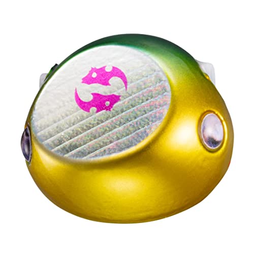 80gグリ金/80g/07461545・Color:グリ金Style:80g・パッケージ個数:1・速攻βシステム対応タイラバヘッド。・【正逆付け変えでアクション変化】 潮流の変化によって正逆付け替えることでアクションが変えられるデザイン。・【新形状特殊樹脂パイプ採用】 ユニットを受け止める部分のパイプ径が大きく開口しているため、リーダーとの結び目とユニットの先端がすっぽり入るデザイン。・【アデルホロ採用】 魚皮を科学したアデルホロを採用。長きにわたり、タイラバを研究してきた結果たどり着いたタイラバヘッドの完成形。βシステムとの相乗効果でフッキング性能大幅UP。潮の速さに合わせて逆付け、正付けでアクションが変えられるダブルアクション設計。