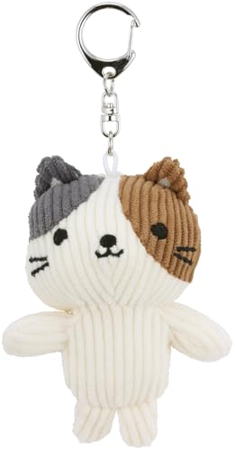 カジュアルみけにゃ/サイズ：7.5×5×16cm/ZNKH2-69866・Color:みけにゃPatternName:コーデュロイ生地・パッケージ個数:1・サイズ：7.5×5×16cm・材質：ポリエステル100％、金具：鉄・原産国：中国フォルムがかわいいぬいぐるみマスコットキーホルダー。 もこもこコーデュロイ生地素材。 ※洗濯はお避けください。