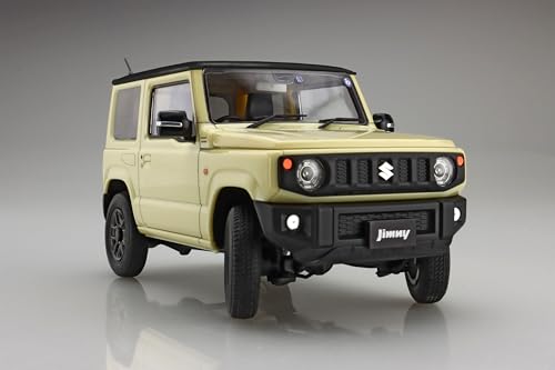 リアルシフォンアイボリー、ブラック/20.7 x 7.5 x 32.5 centimeters/車NX-20 EX-1・組み立てが必要なプラスチックモデルキット。別途、工具が必要。・多色成型で、お好みで塗装など楽しめます。・スナップフィットで、接着剤は不要です。JB64ジムニーはブラックルーフが特徴で、カラーリングが異なります。 (br) この製品は組み立てが必要なキットタイプです。1/24スケール。 【塗装不要】各部に成型色で色付けされており、塗装では出せない光沢のある質感をボディに与えます。 【接着剤不要】簡単に組み立てられる設計です。 (br) JB64は、2018年に4代目ジムニーとして登場した現行モデルです。 (br) これまでのJB23が曲線基調でまとめられていたのとは異なり、スクエアなボディは先代や2代目ジムニーを彷彿とさせます。 (br) ラダーフレームやリジッドアクスルサスペンションなど、メカニズムは先代を踏襲し、高いオフロード走破性とオンロード機動性を高めています。 (br) グレードは3種類で上からXC/XL/XGと複数色のモノトーンカラーとなっており、XCのみブラックトップ2トーンとなっています。 (br) 製品は2018年に発売されたJB64W-1のXCグレードがベース。 (br) 専用アルミホイールやターンランプ付ミラーを装備したXCグレード。 (br) 1/24スケールのサイズ感を緻密で精密なフォルムで再現。 (br) ボディは特殊成型素材を使用し、塗装では表現しにくい光沢感を再現。 (br) 成型色は専用のアイボリー、ブラック、シルバー、ガンメタリック、クリアスモーク、クリア、クリアレッドの7色をラインナップ。 (br) ボディとルーフは別パーツで構成されており、それぞれの色で成型、塗装済み。 (br) 真っすぐに組み立ててもカラーパーツにより塗装したように見えるビジュアルと、塗装の場合でもマスキング作業を大幅に軽減したパーツ部分、ボディはスライド金型によるボックス形状でスクエアなスタイルを的確に再現。 (br) ボンネット、リア、ルーフの各パーツをボディパーツに重ねていくNEXTシリーズの定番構成。 (br)ドアパネルなどの凹型も、様々な深さの塗装ストロークで再現。 ラダーフレーム下部は一体型とし付属パーツを取り付けています。(br)リーディングアーム、トレーディングアーム、前後デフケース、ドライブシャフトは別パーツで再現。(br)足元形状は4AT車をベースに3Dモデル化。(br)ヘッドライトはXCのみ装備されるLEDライトタイプを付属。(ヘッドライトウォッシャーは金型の都合上省略してあります)(br)サイドミラーはウインカーが埋め込まれたオリジナルのXCの形状を再現。(br)運転席/助手席側ウインドウはガラスとフレームが別設計になっており、塗装時に色塗りやマスキングに悩む必要がありません。(br)リアウインドウ(サイド/リア)はフロント側との色の違いを表現したスモーク色の専用成型。 リアガラスデフォッガーは繊細な彫刻表現。ワイパーアーム/ブレードは本物を凌駕する繊細で薄い成型パーツ。ブレードのコンケイブ形状も細かく彫刻。ハンドルとパネルはXCの特徴を再現した専用パーツ。シートは2ピース構造で座面形状を再現、後席ヘッドレストは共にローポジションで再現。XCグレードのアルミホイールを採用し、ガンメタリック成型色で再現。タイヤはゴム系樹脂で成型し、175/80R16サイズのオンロードタイヤが付属。 付属ステッカーは細部のカラーを再現し、カット済みなので簡単に装着可能。ステッカーにはメーターパネルやロゴ、車体番号などが収録。リアスペアタイヤは4輪と同じゴム素材を使用。 (br) リアのライト炎はクリアレッドとクリア成型色のパーツを重ね、2枚のライトレンズを再現。(br) リフレクターやバルブの曲面も細かく造形され再現。(br) 組み立て時サイズ：全長150×全幅79×全高78mm。組み立てパーツ数：99ピース。付属品：ランナー×17(br)、ゴムタイヤ×5(br)、組み立て説明書×1(br)、シール×2(br)。 この商品は日本で製造されています。 この商品は組み立てが必要なプラモデルキットです。