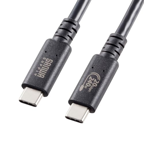 サンワサプライ USB20Gbps（USB4 Gen2×2）Type-C ケーブル KU-20GCCPE20 送料無料