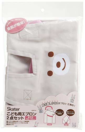 スケーター(Skater) エプロン 三角巾 2点セット ぬいぐるみうさぎ 園児用 子供用 KBEPS3-A 送料無料