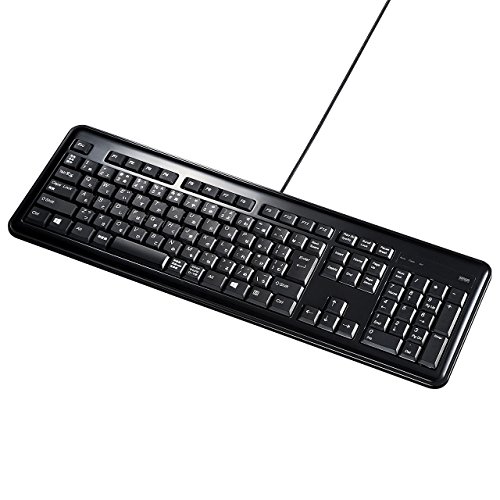 サンワサプライ USBハブ付キーボード 薄型メンブレン テンキー有り USB2ポート付き ブラック SKB-SL21UHBK 送料無料