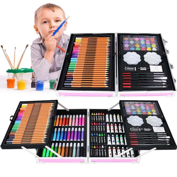 子供入学文房具セット お絵かきセット 知育玩具 色鉛筆 学習玩具 水彩絵の具 ぬりえ 水彩色鉛筆 クレヨン カラーペン イラスト ペンセット お絵かき 小学生 入園入学祝い お誕生日 ギフト お年賀 manetstore-10000017 まねっとストア楽天市場店 パッケージ画像