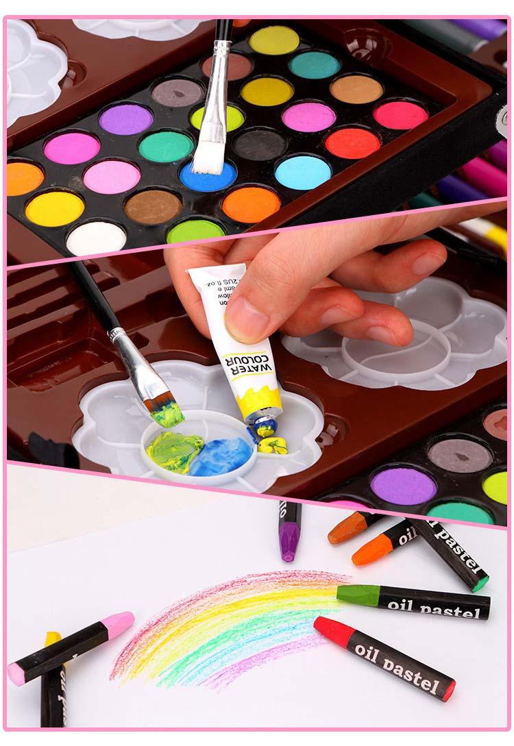 子供入学文房具セット お絵かきセット 知育玩具 色鉛筆 学習玩具 水彩絵の具 ぬりえ 水彩色鉛筆 クレヨン カラーペン イラスト ペンセット お絵かき 小学生 入園入学祝い お誕生日 ギフト お年賀 manetstore-10000017 まねっとストア楽天市場店 サンプル画像2