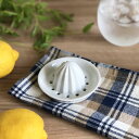 【juicer ジューサー】レモン搾り◎アウトレット / レモンしぼり器 手動 陶磁器 陶器 フルーツしぼり 搾り器 生レモン 日本製 美濃焼 白い おしゃれ ...