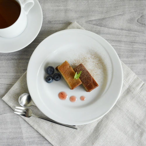 19cm プレート【Ocean オーシャン】　◎アウトレット / ケーキプレート ケーキ皿 取り皿 パン皿 レストランの食器 丈夫 業務用 白い食器 シンプル 人気 スタッキング おしゃれのサムネイル