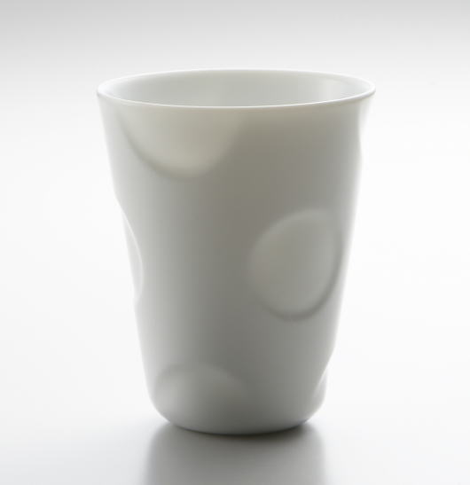 小田【honoka -ほのか- サークル ロング】 ≪お取り寄せ/日にち指定不可≫ ビアグラス コップ 白 陶器 湯のみ マルチカップ 和 カフェ おしゃれ ペア