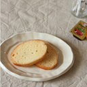 【たたら リネンS 16.5cm 】クリーム（C-22）/ おしゃれ かわいい ナチュラル カフェ風 ケーキ皿 スイーツプレート 取り皿 パン皿 小皿
