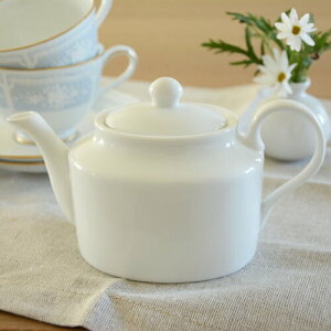 【ブランプチ ティーポット】（295cc）　◎アウトレット / 紅茶ポット おしゃれ 陶磁器 陶器 白 ホワイト かわいい