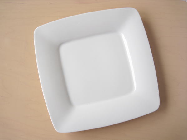 Turkey Kutahya - 【クアトロ】 スクエア LL 27cm （白磁）