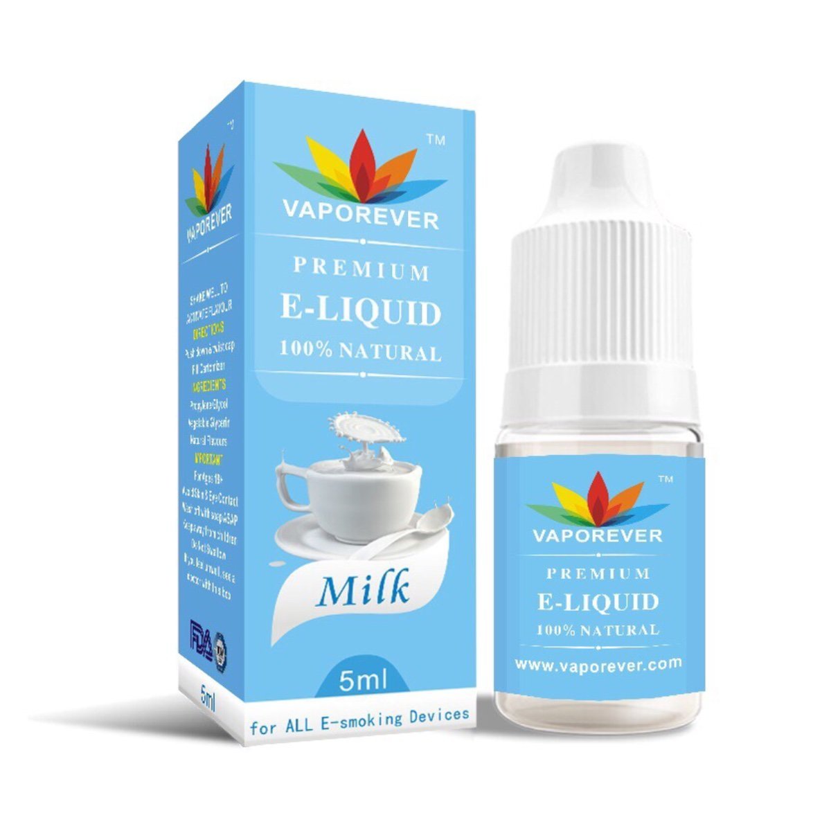 [2本セット] Milk（ミルク）5mlミルク（練乳） VAPOREVER（ヴェポレバー）海外産 電 ...