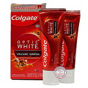 Colgate Optic White コルゲート オプティックホワイトVOLCANIC MINERA ボルカニックミネラル ホワイト ホワイトニング 歯磨き粉 ハミガキコ お得な 2個 セット 100g 美白 歯が命 白い歯