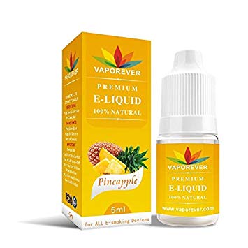 2本セット Pineapple（パイナップル）5ml VAPOREVER（ヴェポレバー）海外産 電子タバコ ベイプ ヴェイプ VAPE リキッド 送料無料 E-liquid 低価格 高品質 ニコチン0mg 爆煙 おすすめ 人気