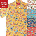かりゆしウェア メンズ 結婚式 ゴルフ 沖縄 かりゆし シャツ アロハ アロハシャツ 開襟 オープンカラー MANGO HOUSE マンゴハウス 国産 リゾート お揃い ペア 241151 シーサークイナアクティビティ メンズ