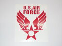 U.S.AIR FORCE アメリカ海軍 カッティングステッカー 20cm×24cm ミリタリー ステンシル アメリカン 切り抜きDIY|詳細画像