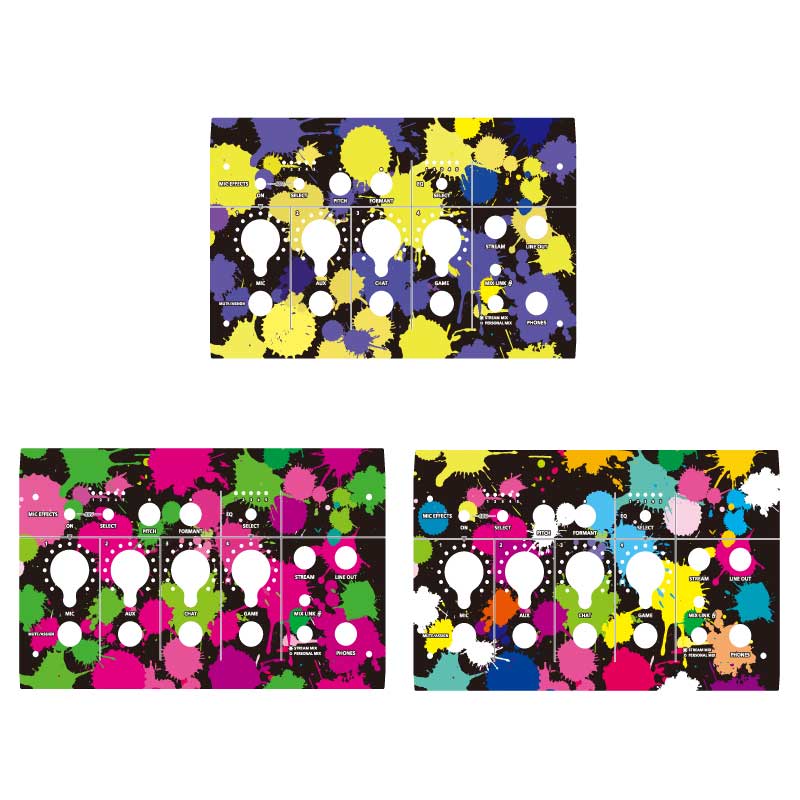 ローランド BRIDGECAST 着せ替え カスタムステッカー ブリッジキャスト 1枚 インクスプラッシュ カスタムスキン オーディオミキサー オーディオインターフェイス 音響機器 シール 各種 選べる オリジナル GAME PC ゲーミング 商品はステッカーのみ