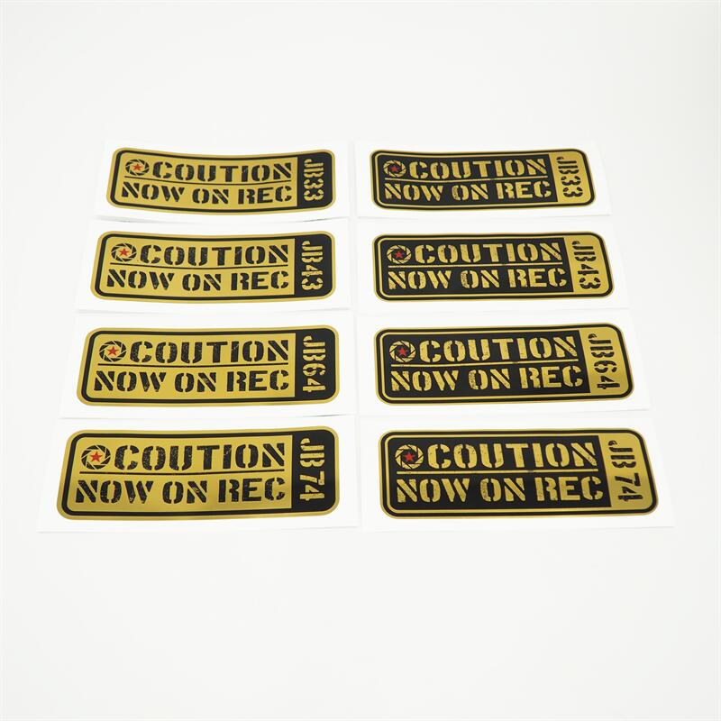 (マットゴールド) ジムニー専用 ミリタリー風ドラレコステッカー ワイド シエラ JB33 JB43 JB74 JB64 四駆 jジムニー jimny JIMNY 型式別 ドラレコ ドライブレコーダー 録画 防犯 注意 警告 ミリタリー 空軍 アメリカン かっこいい シンプル