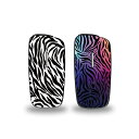 プルームエックス アドバンスド カスタムスキン カスタムステッカー ゼブラ パープル Zebra 両面 Ploom X ADVANCED 電子タバコ 喫煙グッズ...