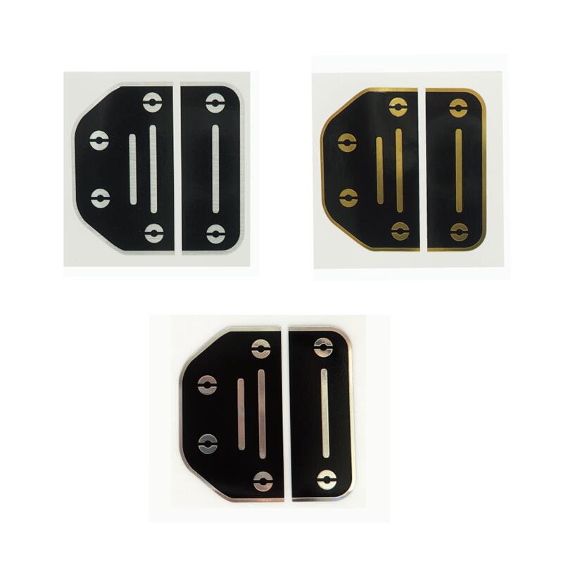 (メタリック素材) 2枚セット ダミーヒンジステッカー 小 6.7cm デカール ステッカーチューン 車 おしゃ..