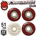 【日祝も発送】スケートボード ウィール スケボー SPITFIRE スピットファイヤー FORMULA FOUR (F4) CLASSIC 99DURO 51m...