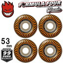 【日祝も発送】スケートボード ウィール スケボー SPITFIRE スピットファイヤー FORMULA FOUR (F4) CLASSIC 99DURO 53m...