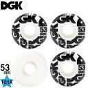 スケボー スケートボード ウィール DGK ディージーケー STREET FORMULA 101A 53mm 4個1セット パーツ タイヤ 部品 ストリート WHEEL ハードウィール 101DURO ウイール ロゴ