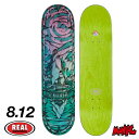 スケボー デッキ 単品 スケートボード REAL リアル CHIMA CHROMATIC CATHEDRAL 8.12 8.12インチ SK8 SKATEBOARD 板 ストリート トリック 大人用 【あす楽対応】