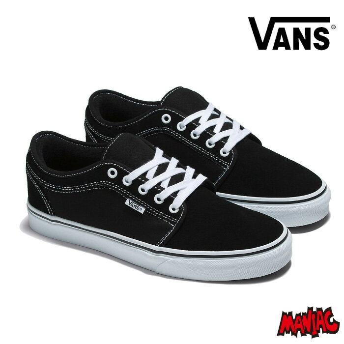 VANS バンズ ヴァンズ スニーカー(VN0A4BX4Y28) SKATE CHUKKA LOW BLACK/WHITE スケート チャッカ ロー メンズスニーカー スケートシューズ メンズシューズ 靴 男性用 スケーター スケート タウンシューズ スケートボード