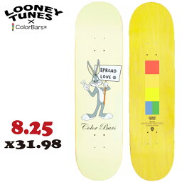 スケボー デッキ 単品 スケートボード Color Bars×Looney Tunes SPREAD LOVE DECK カラーバー バックスバニー ルーニーテューンズ 8．25 SK8 SKATEBOARD 板 ストリート トリック 大人用 【あす楽対応】