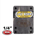 スケートボード スケボー ライザーパッド REAL リアル RISERS PAD スペースパッド 5-PLY RISERS 1/4 THUNDER INDEPE...