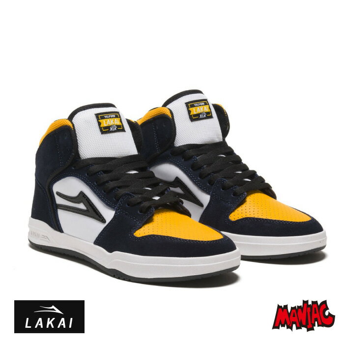 LAKAI ラカイ スニーカー TELFORD MENS SHOES テルフォード NAVY YELLOW メンズスニーカー スケートシューズ スケシュー 靴 男性用 スケーター スケート