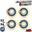 スケートボード ウィール スケボー SPITFIRE スピットファイヤー FORMULA FOUR (F4) TABLET タブレット 99DURO 53mm 54mm 4個1セット (ブルー) パーツ タイヤ 部品 