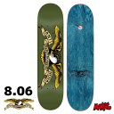 スケボー デッキ 単品 スケートボード アンタイ アンチヒーロー アンタイヒーロー ANTIHERO CLASSIC EAGLE 8.06 SK8 SKATEBOARD 板 ストリート パーク トリック 大人用 8.06インチ
