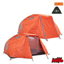 POLeR ポーラー テント 2人用 キャンプ フェス アウトドア TENT2 MAN ORANGE 434002 おしゃれ ドームテント 軽量 アルミポール 防水 ベランピング ソロキャンプ