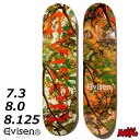 スケボー デッキ スケートボード EVISEN エヴィセン エビセン TREECAMO LOGO 7.3インチ 8.0インチ 8.125インチ 7.3 8.0 8.125 SK8 SKATEBOARD 板 ストリート トリック 大人用