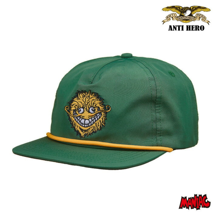 【抽選で最大5000PTゲット】【日祝も発送】ANTIHERO アンチヒーロー アンタイヒーロー 帽子 キャップ LIL PIGEON SNAPBACK HAT ハット スナップバック スケーター メンズ スケートブランド 男性用 スケボー スケートボードブランド SKATEBOARD フリーサイズ おしゃれ