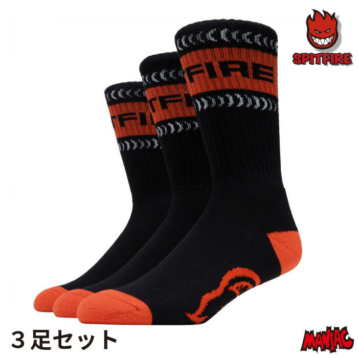 ˤȯSPITFIRE ԥåȥե䡼 å  Ĳ  CLASSIC '87 BIGHEAD SWIRL 3-PACK SOCKS ԥåȥե  3­å å ϥå 󥺥å  ޤȤ㤤