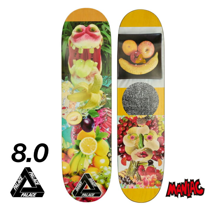 【抽選で最大5000PTゲット】スケボー デッキ スケートボード PALACE パレス 8.0インチ BRADY PRO 25S 8.0 SK8 SKATEBOARD 板 ストリート トリック 大人用 PALACE SKATEBOARDS