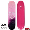 【日祝も発送】スケボー デッキ 単品 子供用 キッズ スケートボード 7.25 April エイプリル MINI - RAYSSA LEAL - HEART 7...