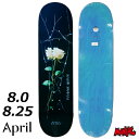 【日祝も発送】スケボー デッキ 単品 スケートボード 8.0 8.25 April エイプリル DASHAWN JORDAN - CRACKED ROSE 8....