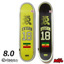 【日祝も発送】スケボー デッキ スケートボード 8.0 EVISEN エヴィセン エビセン NO.18 8.0 SKATEBOARD 板 ストリート トリック ...